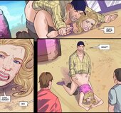 In the desolate expanse of the U.S. desert, a decaying gas station run