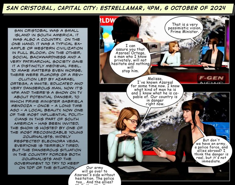 Fictional island nation faces clash - BDSM Art Collection - Pic 2