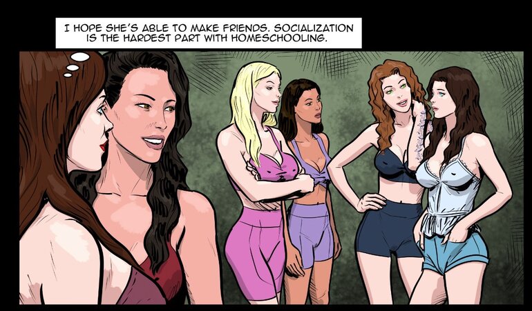 A summer camp turns into a dark fantasy - BDSM Art Collection - Pic 2
