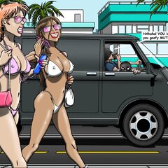 Stunning blonde and brunette are - BDSM Art Collection - Pic 1