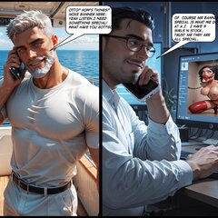 Dominant businessman strips her, ties - BDSM Art Collection - Pic 2