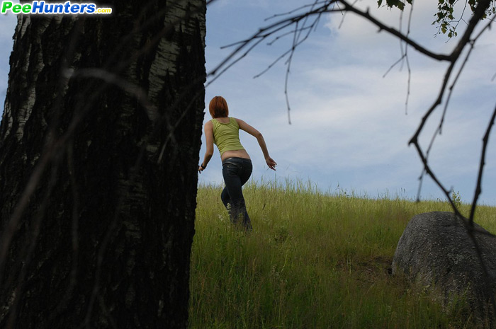 Pee. Babe tinkles on a rock in the middle o - XXX Dessert - Picture 16