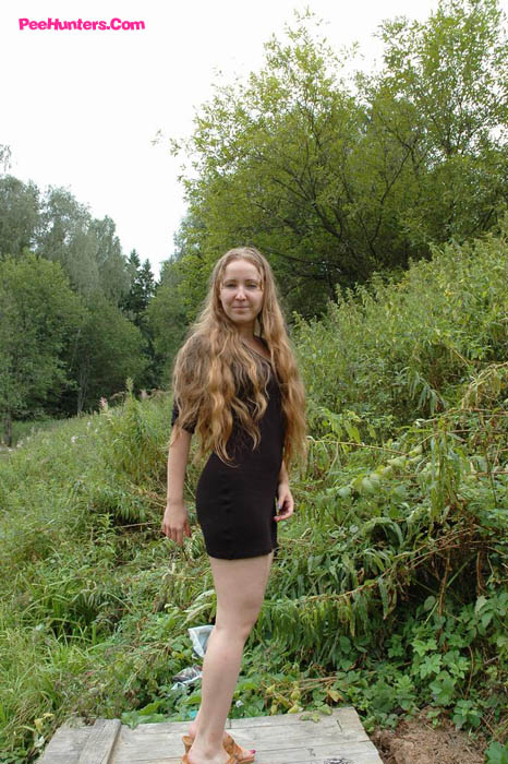 Female pee. Dirty teen slut sits for a piss - XXX Dessert - Picture 2