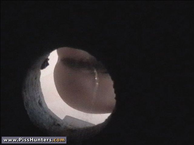 Peeing outside. Young chick peeing in a ces - XXX Dessert - Picture 6