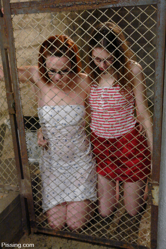 Pee. Locked in a cage and made to piss in a - XXX Dessert - Picture 1