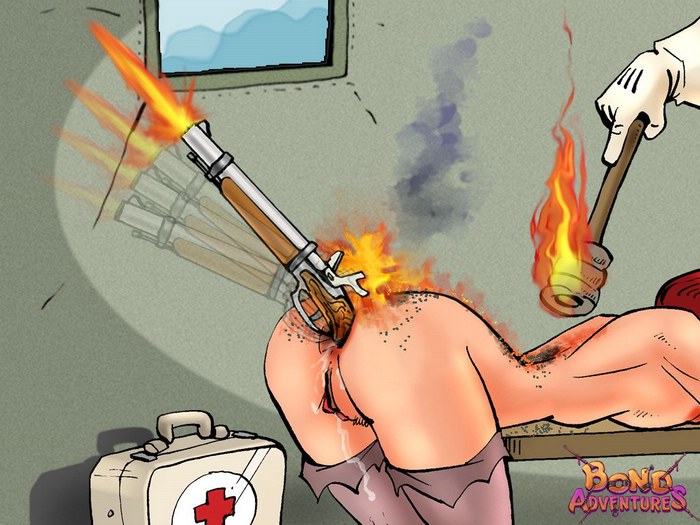 Porn comics. A firing gun in nurse's ass. - XXX Dessert - Picture 3