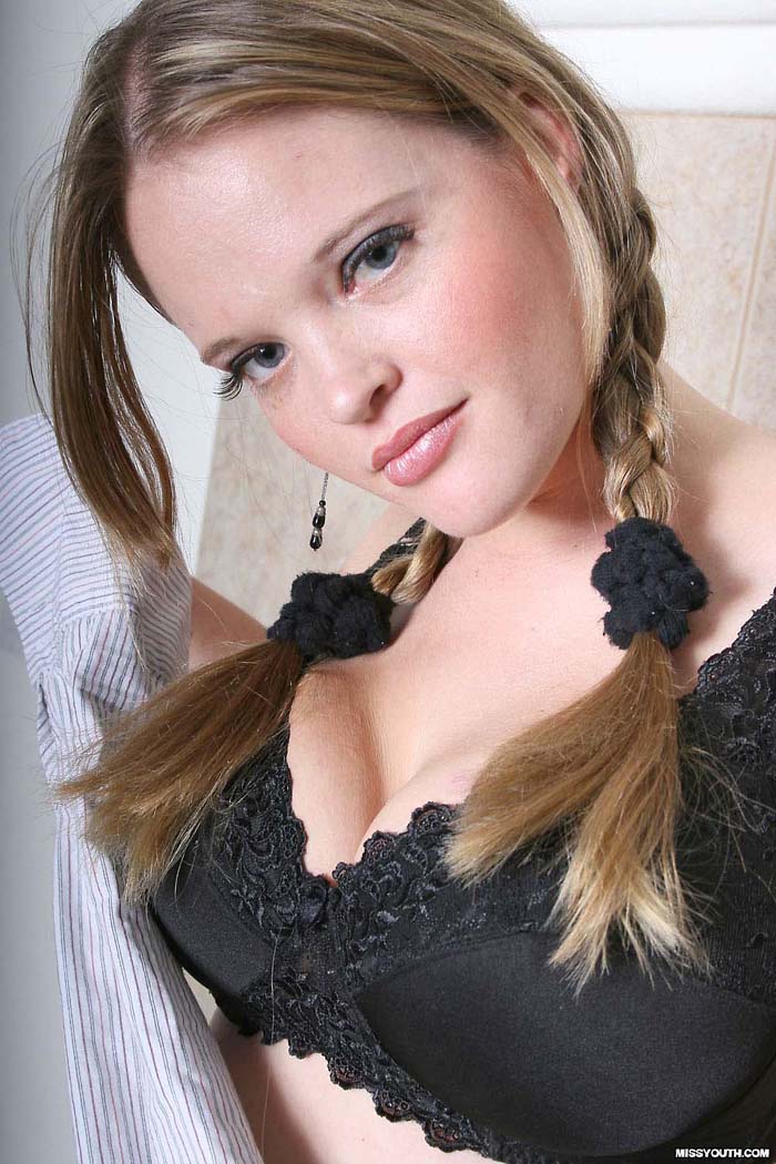 Erotic dreams. Busty Blonde teen plays with - XXX Dessert - Picture 4