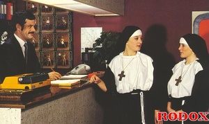 Classic porn. Retro nuns pleasing the ho - XXX Dessert - Picture 1