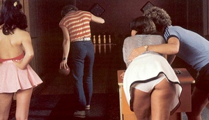 70s and 80s porn. Four eighties bowlers  - XXX Dessert - Picture 1