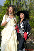 Sexparty. Two girls with guns in outdoor countryside foursome and anal.