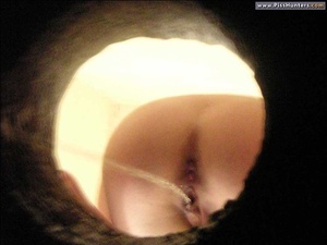 Pee pee girls. Hairless peeing slit and  - Picture 6