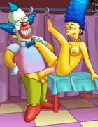 Adult comics cartoon. Simpsons porn insanity.