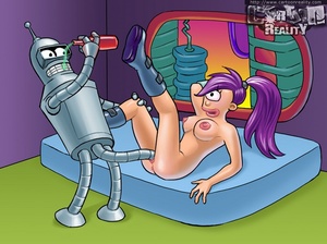 Sex cartoon. Futurama space sex. - Picture 1