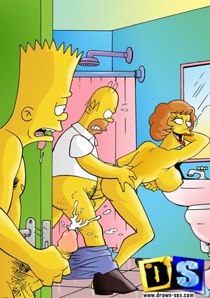 Cartoon sex porn. The Simpsons perversio - Picture 1