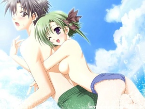 Anime porn. Tiny hentai chick holds her  - XXX Dessert - Picture 5