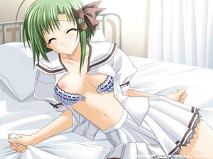 Anime porn. Tiny hentai chick holds her  - XXX Dessert - Picture 8