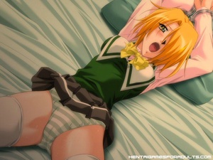 Sex anime. Innocent anime babe gets tric - Picture 13