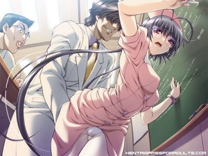 Anime porn. Hot anime chick with glasses - Picture 5