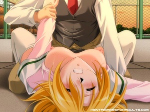 Anime sex. Hot anime virgin gets tied up - Picture 14
